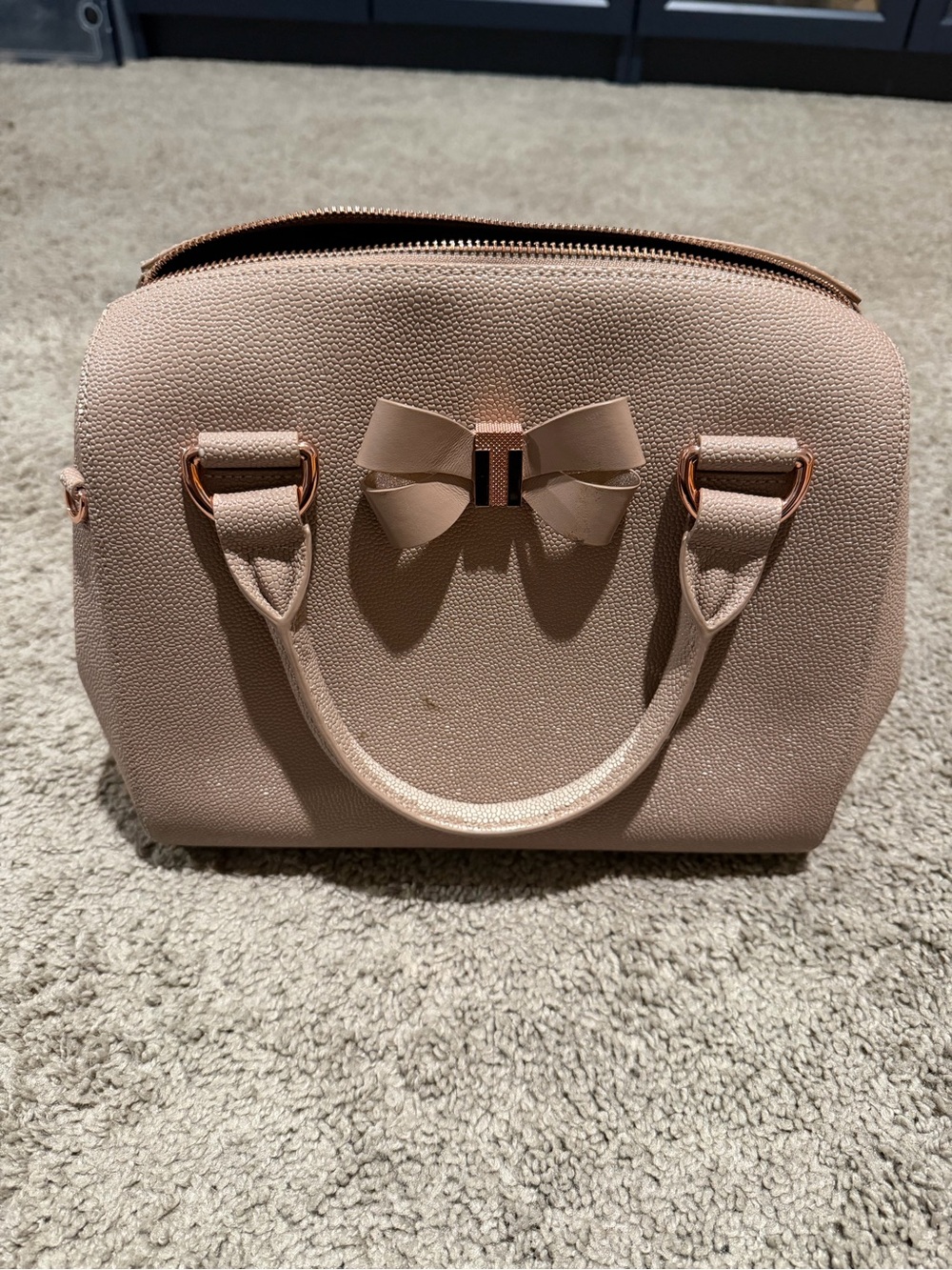 Ted Baker Blush Bow Bowler Satchel Handbag
